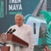 AMLO ABORDA EL PRIMER VIAJE DEL TREN MAYA