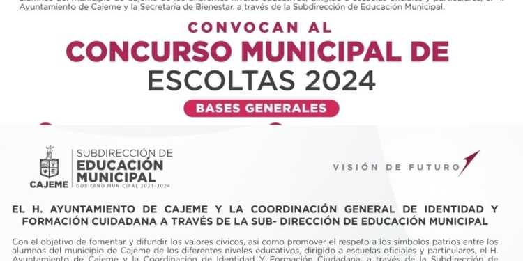INVITA GOBIERNO MUNICIPAL A CONCURSOS DE ESCOLTA Y BANDA DE GUERRA