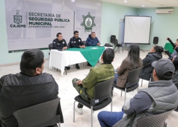 TRABAJAN SSPM Y REPRESENTANTES DE CHOFERES DE PLATAFORMAS ELECTRÓNICAS EN CULTURA VIAL