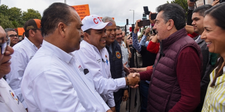 ALCALDE BRINDA APOYO A TRABAJADORES CETEMISTAS