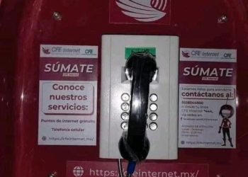 CFE INSTALA CASETAS TELEFÓNICAS GRATUITAS EN MÉXICO