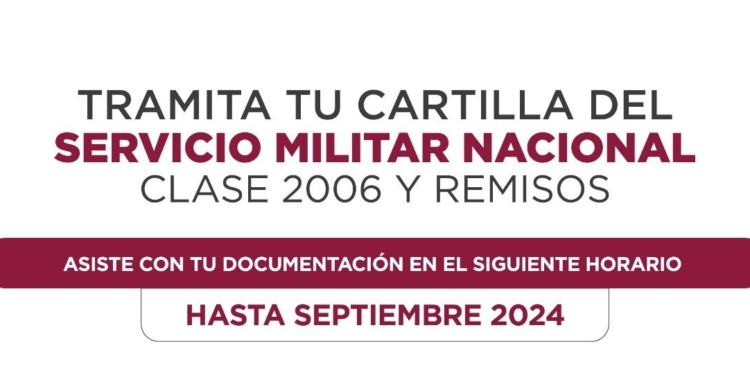 INFORMA JUNTA MUNICIPAL DE RECLUTAMIENTO SOBRE TRÁMITE PARA CARTILLA DEL SERVICIO MILITAR NACIONAL