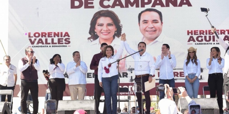 ARRANCA LA FÓRMULA GANADORA DE MORENA, LORENIA VALLES Y HERIBERTO AGUILAR EL CAMINO AL SENADO DE LA REPÚBLICA