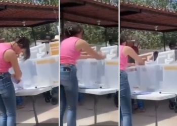 ACLARAN VIDEO DE PRESIDENTA DE CASILLA METIENDO BOLETAS EN URNA DE SONORA