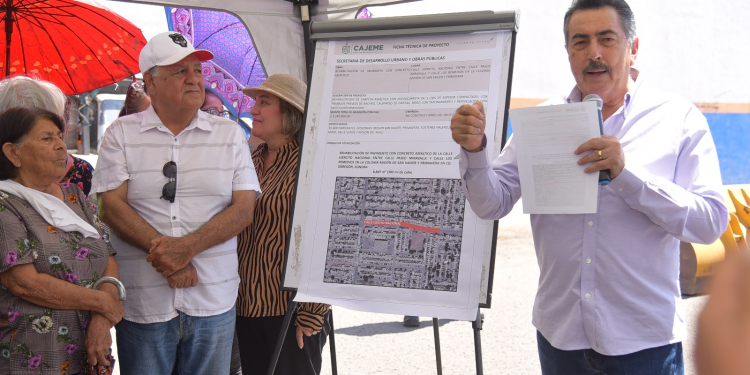 PONE EN MARCHA LAMARQUE CANO OBRAS DE PAVIMENTACIÓN EN COLONIA PRIMAVERA, VILLAS DEL REY Y ESPERANZA EJIDAL