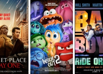 CARTELERA DE JUNIO 2024: “BAD BOYS”, “INTENSAMENTE 2” Y “UN LUGAR EN SILENCIO: DÍA UNO”