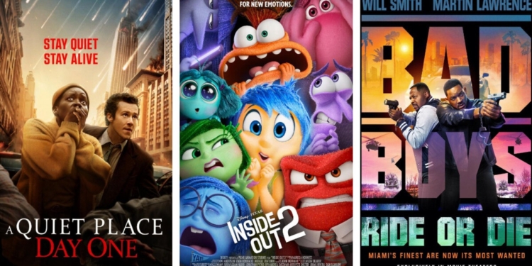 CARTELERA DE JUNIO 2024: “BAD BOYS”, “INTENSAMENTE 2” Y “UN LUGAR EN SILENCIO: DÍA UNO”