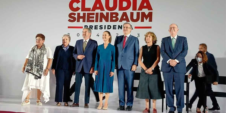CLAUDIA SHEINBAUM PRESENTA PARTE DE SU GABINETE