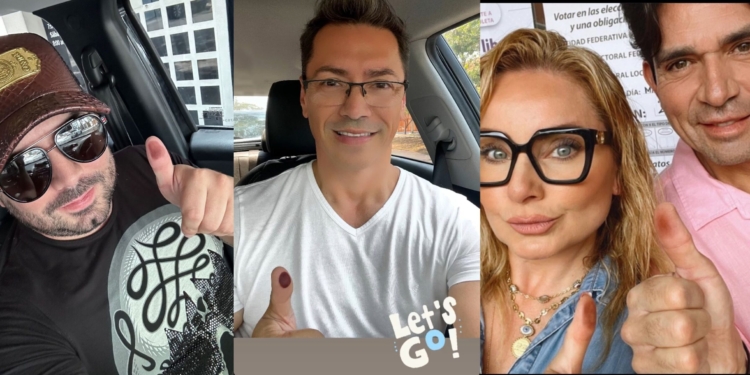 ESTOS SON ALGUNOS FAMOSOS QUE FUERON A VOTAR EN ELECCIONES 2024