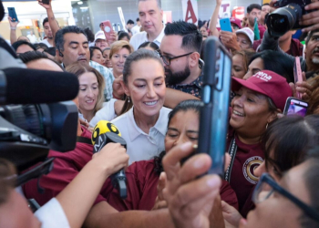 ¡CLAUDIA TE QUEREMOS!: CON GRAN ALEGRÍA RECIBEN A CLAUDIA SHEINBAUM EN MONTERREY