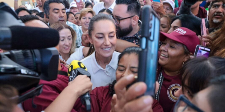 ¡CLAUDIA TE QUEREMOS!: CON GRAN ALEGRÍA RECIBEN A CLAUDIA SHEINBAUM EN MONTERREY