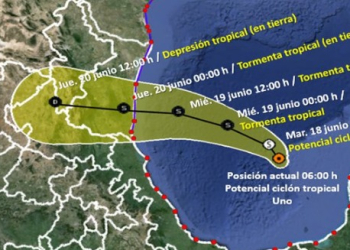 TORMENTA TROPICAL ALBERTO TOCARÍA TIERRA LA TARDE DEL MIÉRCOLES EN TAMAULIPAS Y VERACRUZ