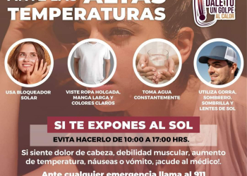 SALUD SONORA MANTIENE EL LLAMADO A PROTEGERSE DEL CALOR EXTREMO Y EVITAR EFECTOS NEGATIVOS A LA SALUD
