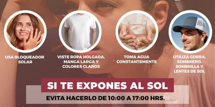 SALUD SONORA MANTIENE EL LLAMADO A PROTEGERSE DEL CALOR EXTREMO Y EVITAR EFECTOS NEGATIVOS A LA SALUD