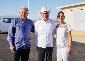 INICIAN GOBERNADOR DURAZO, PRESIDENTE LÓPEZ OBRADOR Y PRESIDENTA ELECTA SHEINBAUM GIRA DE TRABAJO POR SONORA