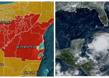 PELIGRO MÁXIMO: ACTIVAN ALERTA ROJA EN QUINTANA ROO Y YUCATÁN ANTE LLEGADA DE BERYL EN HORAS