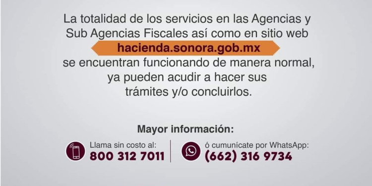 REANUDA SECRETARÍA DE HACIENDA SERVICIOS DE PAGO EN TRÁMITES