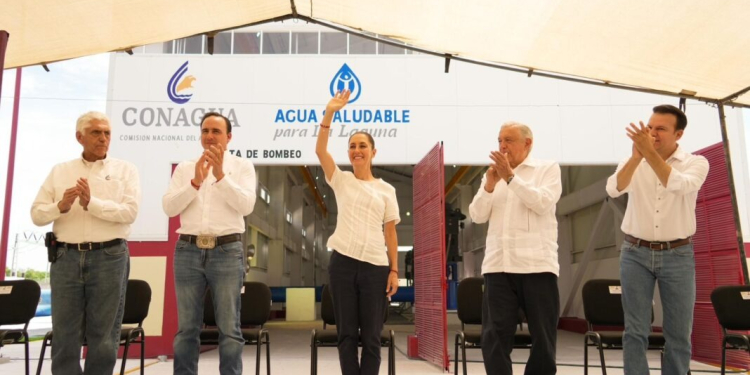 NOS TOCA GARANTIZAR QUE LLEGUE AGUA A CADA HOGAR CON LA CONTINUIDAD DEL PROYECTO ‘’AGUA SALUDABLE PARA LA LAGUNA’’: CLAUDIA SHEINBAUM