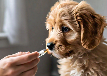 UN CACHORRITO REACCIONA AL RECIBIR SU MEDICINA DE UNA MANERA PECULIAR
