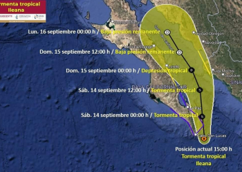 ZONA SUR DE SONORA SIGUE EL ALERTA NARANJA, AUN SE ESPERA LA LLEGADA DE ILEANA