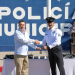 ENTREGA JAVIER LAMARQUE GRÚAS, ARMAMENTO, CARGADORES Y VALES DE DESPENSA A SSPM