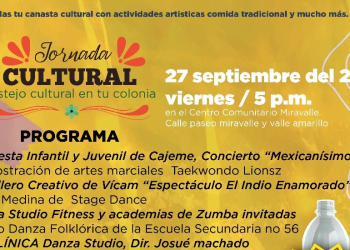INVITA IMCCA A JORNADA CULTURAL EN LA COLONIA MIRAVALLE