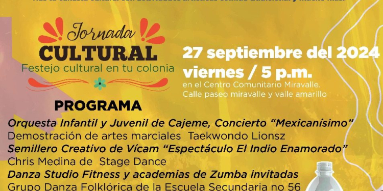 INVITA IMCCA A JORNADA CULTURAL EN LA COLONIA MIRAVALLE