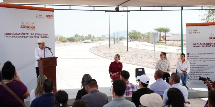 INAUGURA GOBERNADOR DURAZO PROLONGACIÓN DEL BULEVAR SERNA EN BENEFICIO DE HABITANTES DEL PONIENTE DE HERMOSILLO