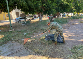SSPM Y AUTORIDADES DE LOS TRES NIVELES DE GOBIERNO, COADYUVAN EN LIMPIEZA DE PARQUE ALAMEDA 2