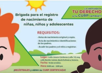 INVITAN A BRIGADA DE REGISTRO DE NACIMIENTO DE NIÑAS, NIÑOS Y ADOLESCENTES