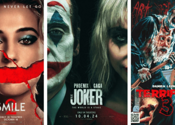 CARTELERA DE OCTUBRE 2024: ‘JOKER 2’, ‘SONRÍE 2’ Y ‘TERRIFIER 3’