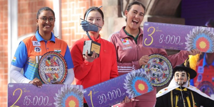 GANA ALEJANDRA VALENCIA EL BRONCE EN LA COPA DEL MUNDO DE TIRO CON ARCO
