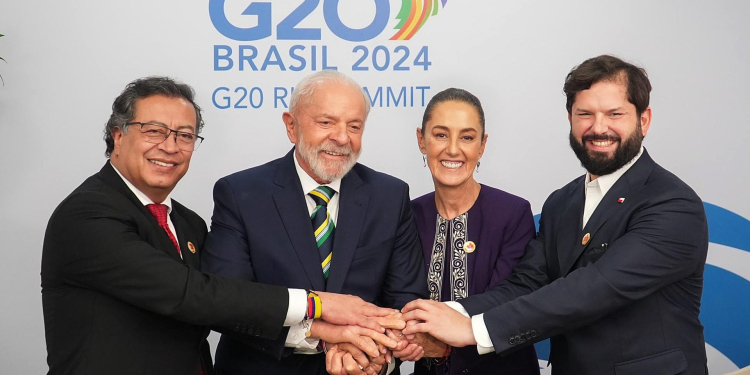 SHEINBAUM Y PETRO REFUERZAN LOS LAZOS BILATERALES ENTRE MÉXICO Y COLOMBIA EN EL G20