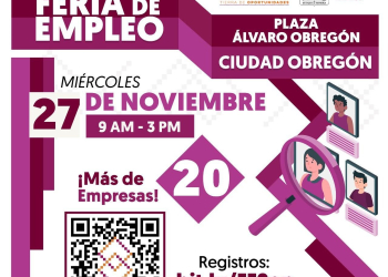 INVITA GOBIERNO DE CAJEME Y ESTADO A LA FERIA DE EMPLEO 2024