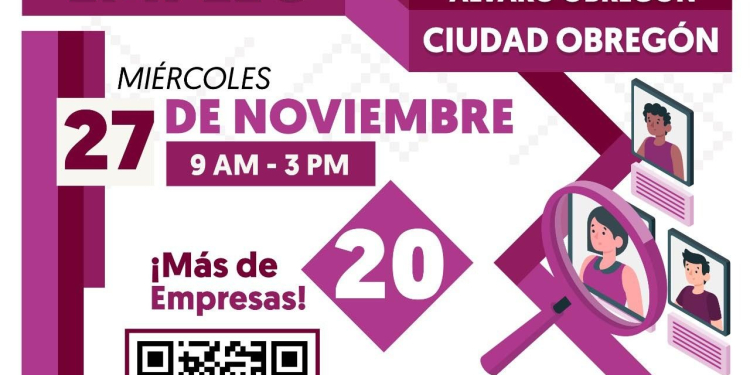INVITA GOBIERNO DE CAJEME Y ESTADO A LA FERIA DE EMPLEO 2024
