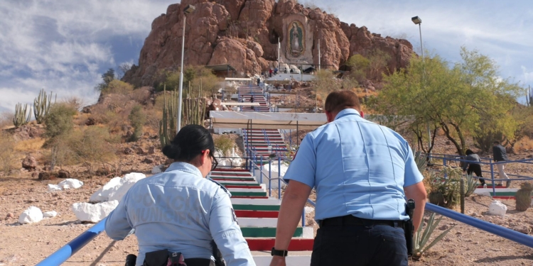 PREPARAN DISPOSITIVO DE SEGURIDAD POR EL DÍA DE LA VIRGEN EN CAJEME