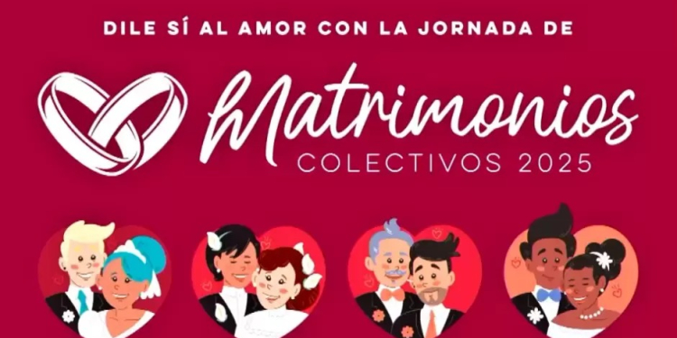 ABRE DIF CAJEME CONVOCATORIA PARA MATRIMONIOS COLECTIVOS 2025
