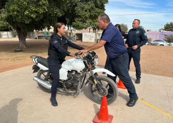 REFUERZAN HABILIDADES DE POLICÍAS DE CAJEME CON CURSO DE MANEJO DE MOTOCICLETA