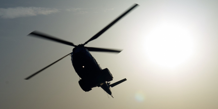 SE DESPLOMA HELICÓPTERO EN HERMOSILLO, SONORA