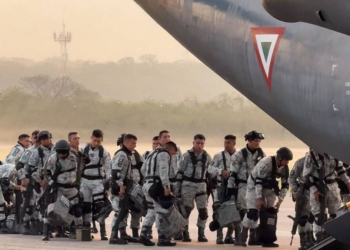AGENTES DE LA GN DE CAMPECHE, YUCATÁN, QUINTANA ROO Y MÁS ESTADOS, SON DESPLAZADOS A LA FRONTERA CON EE.UU.