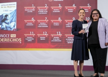 PRESIDENTA CLAUDIA SHEINBAUM PRESENTA LA CARTILLA DE DERECHOS DE LAS MUJERES EN EL MARCO DEL 8M