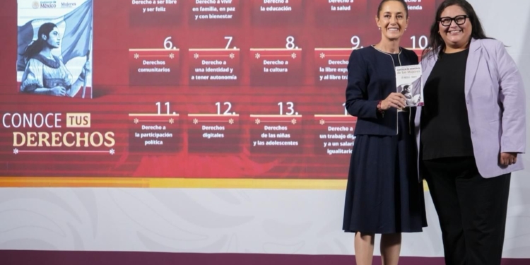 PRESIDENTA CLAUDIA SHEINBAUM PRESENTA LA CARTILLA DE DERECHOS DE LAS MUJERES EN EL MARCO DEL 8M