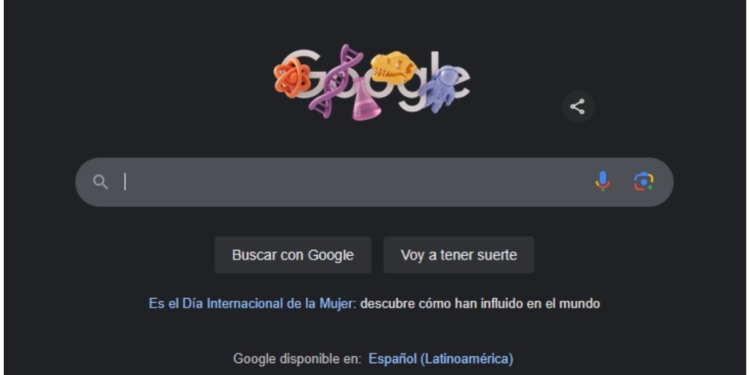 GOOGLE LE DEDICA SU DOODLE AL DÍA INTERNACIONAL DE LA MUJER