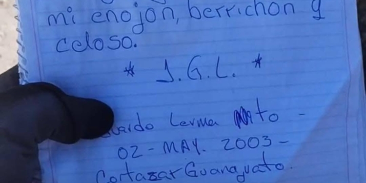 HALLAN CONMOVEDORA NOTA DE DESPEDIDA DE JOVEN EN CREMATORIOS CLANDESTINOS DE TEUCHITLÁN, JALISCO
