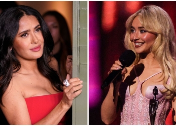 EN CONCIERTO DE SABRINA CARPENTER, SALMA HAYEK FUE ARRESTADA