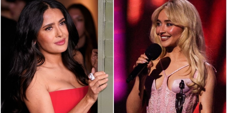 EN CONCIERTO DE SABRINA CARPENTER, SALMA HAYEK FUE ARRESTADA