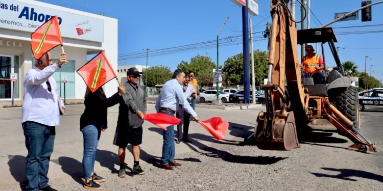 IMPULSA JAVIER LAMARQUE DESARROLLO DE CAJEME CON DOS NUEVOS ARRANQUES DE REHABILITACIÓN DE OBRAS