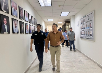 JAVIER LAMARQUE REALIZA RECORRIDO DE SUPERVISIÓN DE LA REHABILITACIÓN Y MODERNIZACIÓN DE LA SSPM EN CAJEME