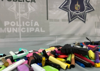 RECOLECTA SSPM VAPEADORES Y JUGUETES BÉLICOS EN PLANTELES EDUCATIVOS DE CAJEME