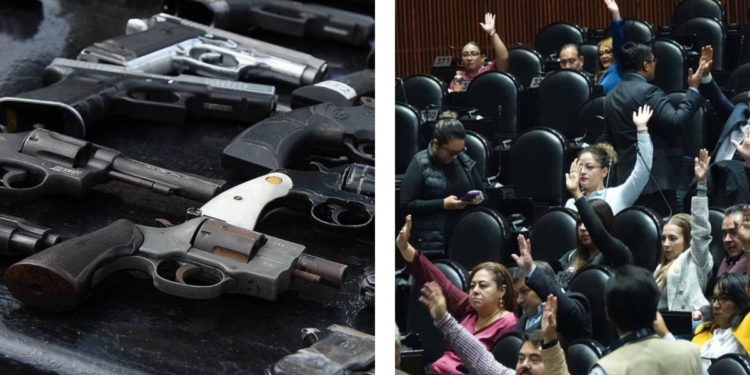 DIPUTADOS APRUEBAN LEY FEDERAL DE ARMAS DE FUEGO Y EXPLOSIVOS